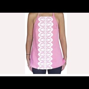 Lilly Pulitzer beaded halter top